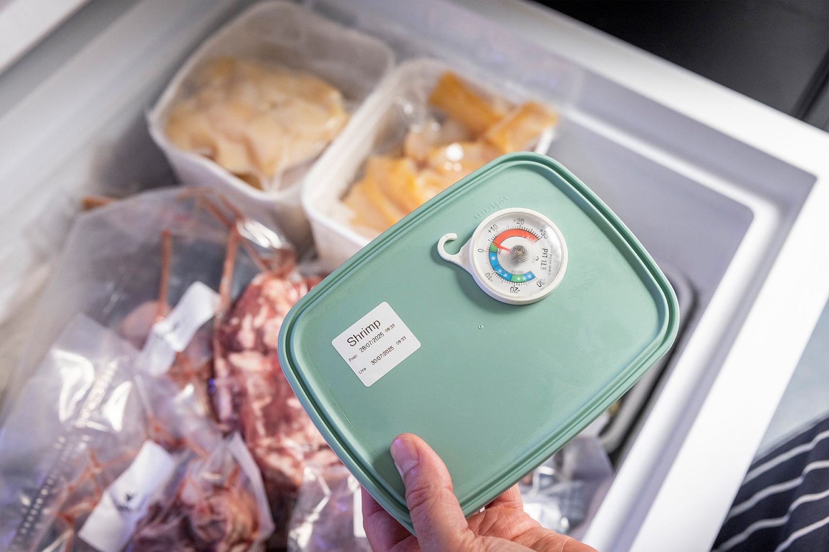 Stock rotation labels for safer meal service